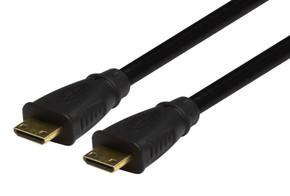 DYNAMIX 2m v1.4 HDMI Mini to HDMI Mini Cable. Max Res: 4K@60Hz. Colour Black.