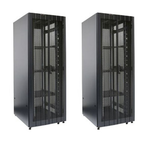 DYNAMIX 42RU Server Cabinet 1000mm Deep (800 x 1000 x 2081mm) Includes 3x fixed shelves - 4x fans - 25x cage nuts - 4x castors - 4x levelling feet Bifold front & rear mesh doors