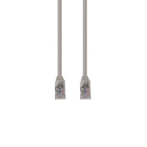 DYNAMIX 50m Cat6 Beige UTP Patch Lead (T568A Specification) 250MHz 24AWG Slimline Snagless Moulding with Unshielded Gold Plate Connector.