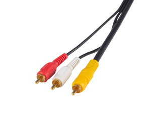 DYNAMIX 5m RCA Audio Video Cable - 7 to 3 RCA Plugs. Yellow RG59 Video - standard Red & White audio with gold plated connectors.
