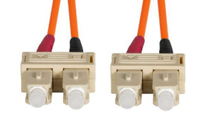DYNAMIX 1M 62.5u SC/SC OM1 Fibre Lead (Duplex - Multimode) Orange LSZH Jacket