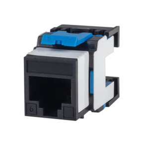 DYNAMIX Cat6 180 Unshielded Keystone Jack, Dual IDC. Colour Black