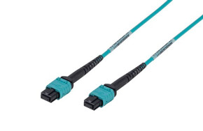 DYNAMIX 75M OM3 MPO ELITE Trunk Multimode Fibre Cable. POLARITY C Crossed Trunk Cable Made with ELITE ELITE Low Loss Female Connectors