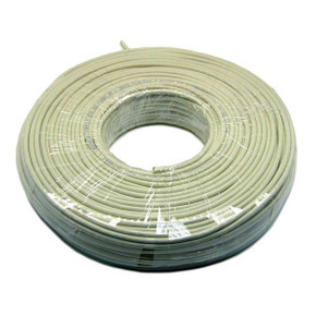 DYNAMIX 50m Cat5e Ivory UTP STRANDED Cable Roll 100MHz, 24AWGx4P, PVC Jacket Supplied as a Roll.
