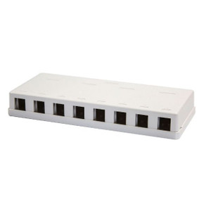 DYNAMIX 8 Port Unloaded Keystone Wall Mount Enclosure Dims: 95x120x30mm