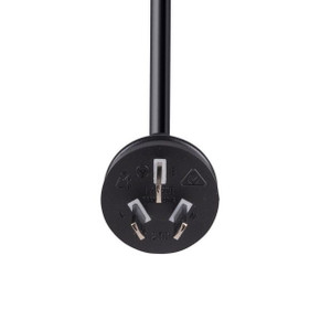 DYNAMIX 1M 3-Pin Plug to Bare End, 3 Core 1mm Cable, Black Colour, SAA Approved