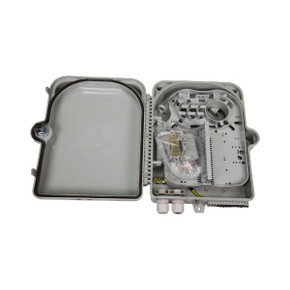 DYNAMIX Lockable Indoor/Outdoor Fibre Termination Box. 24x position SC Simplex/LC Duplex. IP65, UV Resistant