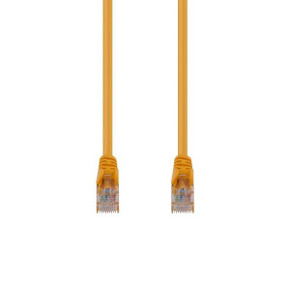 DYNAMIX 3m Cat6 Yellow UTP Patch Lead (T568A Specification) 250MHz 24AWG Slimline Snagless Moulding with Unshielded Gold Plate Connector.