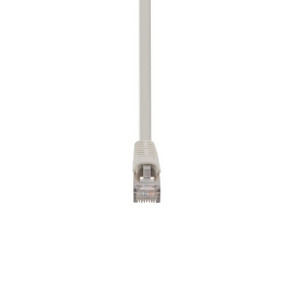 DYNAMIX 3m Cat6  Beige STP Patch Lead (T568A Specification) 26AWG Slimline Snagless Moulding. Shielded RJ45 with Plate Connectors
