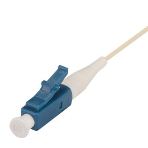 DYNAMIX 2M LC Pigtail G657A1 single White, 900um Single-mode Fibre, Tight Buffer LSZH Jacket