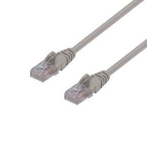 DYNAMIX 15m Cat6 Beige UTP Patch Lead (T568A Specification) 250MHz 24AWG Slimline Snagless Moulding with Unshielded Gold Plate Connector.