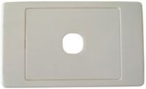 AMDEX Switch Plate ONLY. Single. Wall Face Cover Plate. (Accepts Clipsal Style Mechs)