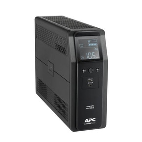 APC Back-UPS PRO Line Interactive 1200VA (720W) with AVR - 230V Input/Output. 8x IEC C14 Outlets. With Battery Backup & Surge Protect. USB Port charging ports - Sinewave Power & LCD Display.