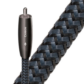 AUDIOQUEST Carbon 3M digit coax cable. 5% silver 21 AWG. Solid conductors. Hard-cell foam dielectric. Carbon-based multi layer noise-dissipation. Jacket - black dark grey braid.