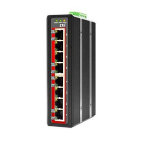 CTC UNION 8 Port Gigabit Unmanaged Switch. 8x 10/100/1000Base-T(X). -10C~60C. Power consumption V DC/W: 12/3.3 - 24/3.4 - 48/4.8.