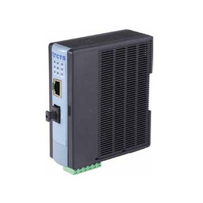 CTS 10/100 RJ45 to 100Base MM SC Fibre PoE/PSE Media Converter. 10/100Base-TX to 100Base-FX. Built-in IEEE802.3at PoE/PSE feature with extended operating temperature. SC Connector.