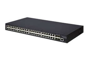 EDGECORE 48 Port Gigabit Web-Smart Pro Switch. 4 SFP & 48 RJ-45 Ports. 1x RJ45 Console port. Fanless design. External Power.
