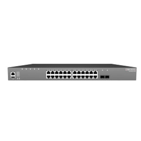 EDGECORE 28 Port Gigabit PoE Managed L3 Switch. 24x GE RJ-45 - 2x10G Uplink - 1x 10G SFP+ Expansion slot. Power Budget: 410W. Comprehensive QoS - Enhanced Security with Port security limits.
