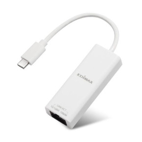 EDIMAX USB-C to Gigabit Ethernet Adapter. Plug-and-Play. Backward compatible with USB 3.1/3.0/2.0/1.1 Standard. Supports 802.1Q VLAN & 802.1P Layer 2 Priority Encoding and Decoding.