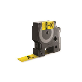 DYMO Genuine Rhino Industrial Labels-Heat Shrink Tube 19mm Black on Yellow.Made of industrial grade polyolefine and featuring a 3:1 heat shrink ratio. RoHS compliant. Temperature Rating -19C to +135C.