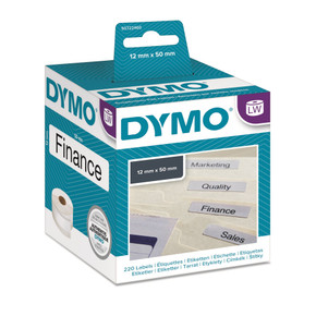DYMO Genuine LabelWriter Suspension Filing Labels - 50mm x 12mm - White - 220 labels/roll