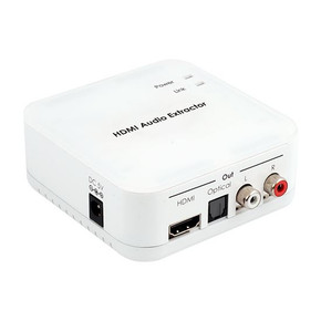 CYP HDMI Audio Extractor. 1x HDMI input. 1x HDMI (audio video) out. 1x Toslink (Optical Audio) out. 2x RCA (Stereo L/R) out.