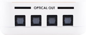 CYP 1x4 Optical Audio Splitter. Split & Distribute a Single Digital Audio Input to up to 4 Simultaneous Optical Digital Outputs. Supports Dolby Digital & DTS 2/5.1CH. Supports S/PDIF Sampling 32-192kHz