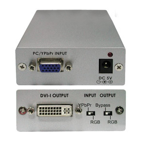 CYP VGA to DVI-D Active Converter. Supports up to 1600x1200@60Hz. Upgrade your Input Signal from Analogue to Digital & VGA to DVI. Built-in EDID. 