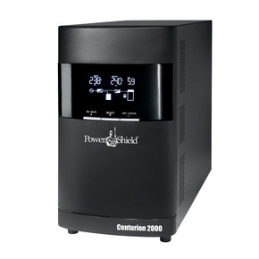 POWERSHIELD Centurion Tower 110V 2000VA/1800W Double Conversion True Online UPS. 4x NZ Outlets + 2x IEC Outlets. EBM Compatible for Extended Runtime. Lead Time 4-6 Weeks from Order.