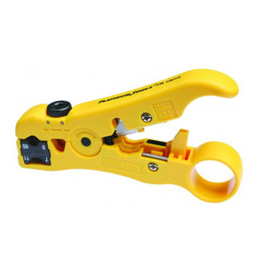 PLATINUM TOOLS All-In-One Stripping Tool. Coax - Cat5e/6 data cable - voice cable and audio cable. Built-in cable cutter.  
