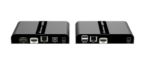 LENKENG 4K HDMI Extender with KVM Support Over Single CAT6/6A/7 Cable Mouse & Keyboard Extension via USB Extends up to 100m. Supports Max Res 4K@60Hz UHD. 1 to Many Connect.