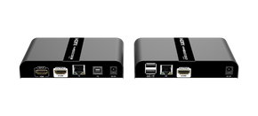 LENKENG 4K HDMI Extender with KVM Support Over Single CAT6/6A/7 Cable Mouse & Keyboard Extension via USB Extends up to 100m. Supports Max Res 4K@60Hz UHD. 1 to Many Connect.