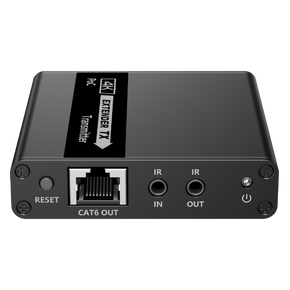LENKENG HDMI & IR Extender Kit over Cat6/6a/7 up to 4K@30Hz. Zero Latency - Send Signal up to 70m - Built-in 3.5mm Input - IR Passback - HDMI Loop-out - EDID Pass Through. Includes TX & RX. Supports POC