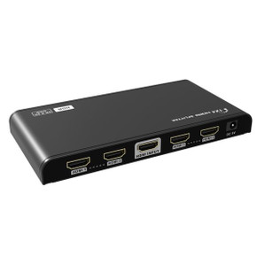 LENKENG 1-In-4-out HDMI Splitter with HDR & EDID. Supports UHD Res up to 4K2K@30/60Hz HDMI 2.0 & HDCP2.2 Compliant. Low Power Consumption. Plug & Play. Solid Metal Housing.