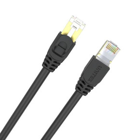 UNITEK 5m CAT7 Black SSTP 26AWG Patch Lead in PVC Jacket. Supports 10 Gigabit Ethernet @ 600Mhz, Gold-Plated Sheilded RJ45 Connectors. RoHS Compliant. Power over Ethernet (PoE) Compatible. C1812EBK-5