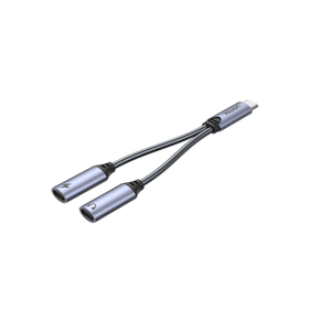 UNITEK 2-in-1 USB-C to USB-C Headset Jack & Charging Connector. Supports up to 18W PD Charging. Supports High-res Audio: DAC: 48KHz /16bit. Spilt your USB-C Port into USB-C Headset Jack & USB-C Charger. M206A
