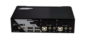 REXTRON 2 Port HDMI USB KVM Switch with Audio. USB Console. Full HD (1920x1080). 7.1 Channel High Definition Audio.