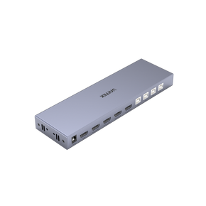 UNITEK HDMI KVM 4-in-1-Out Switch & Supports 4K@60Hz UHD. Includes 4x USB-A Ports - 4x HDMI Inputs & 1x HDMI Output Ports - 4x PC input Ports. Switch Buttons - LED Lights. Includes Cables.