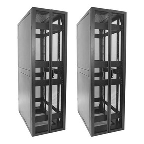 DYNAMIX 45RU Seismic Cabinet 1200mm deep (600 x 1200 x 2133mm) Fully welded. Dual pantry style Front/ Rear mesh doors. Telcordia GR-63- Issue 4 Standard. Includes 25x cage nuts. Black Colour.