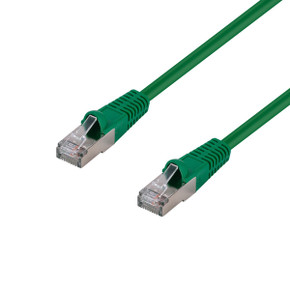 DYNAMIX 0.75m Cat6A S/FTP Green Slimline Shielded 10G Patch Lead. 26AWG (Cat6 Augmented) 500MHz with Gold Plate Connectors.