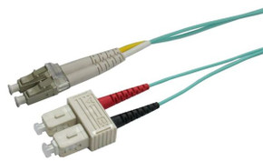 DYNAMIX 7.5M 50u LC/SC OM3 Fibre Lead (Duplex, Multimode) Aqua LSZH Jacket DYNAMIX 7.5M 50u LC/SC OM3 Fibre Lead (Duplex, Multimode) Aqua LSZH Jacket