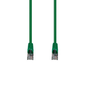 DYNAMIX 2m Cat6A S/FTP Green Slimline Shielded 10G Patch Lead. 26AWG (Cat6 Augmented) 500MHz with Gold Plate Connectors.