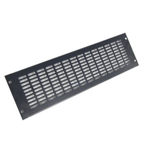 DYNAMIX 3RU Vented Blanking Panel. Black Colour Includes 4x Cage Nuts.