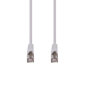 DYNAMIX 20m Cat6A S/FTP White Slimline Shielded 10G Patch Lead. 26AWG (Cat6 Augmented) 500MHz with Gold Plate Connectors.