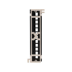 DYNAMIX Mini 1U 12 Port Unloaded Wall Mountable Keystone Patch Panel.