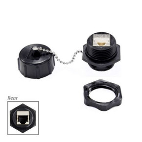 DYNAMIX IP67 Rated Cat6 Shielded Joiner with Dust Cap.