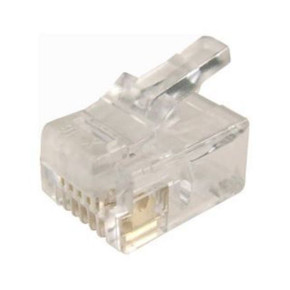 DYNAMIX RJ12 Plug 20pc Bag, 6P6C Modular Plug. 3 micron.