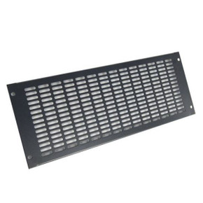 DYNAMIX 4RU Vented Blanking Panel. Black Colour Includes 4x Cage Nuts.