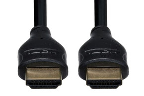 DYNAMIX 0.3m HDMI 10Gbs Slimline High-Speed Cable with Ethernet. Max Res: 4K2K@24/30Hz (3840x2160) 8 Audio channels. 8bit colour depth. Supports CEC, 3D, ARC, Ethernet.