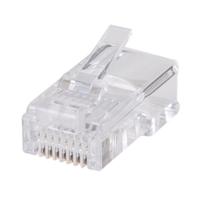DYNAMIX RJ45 Plug 20pc Bag, 8P8C Modular Plug (Round, Solid). 50 micron